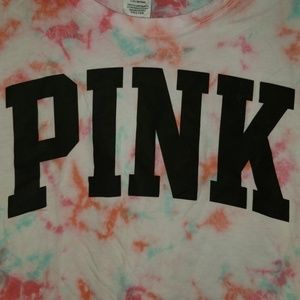 Victoria's Secret "Pink" Tie-Dyed Long Sleeve Top